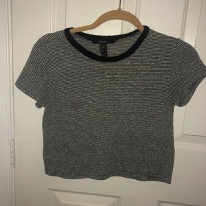Forever 21 striped crop top